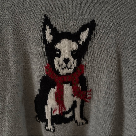 Poof! Dog sweater, grey and black size Small - Picture 2 of 3